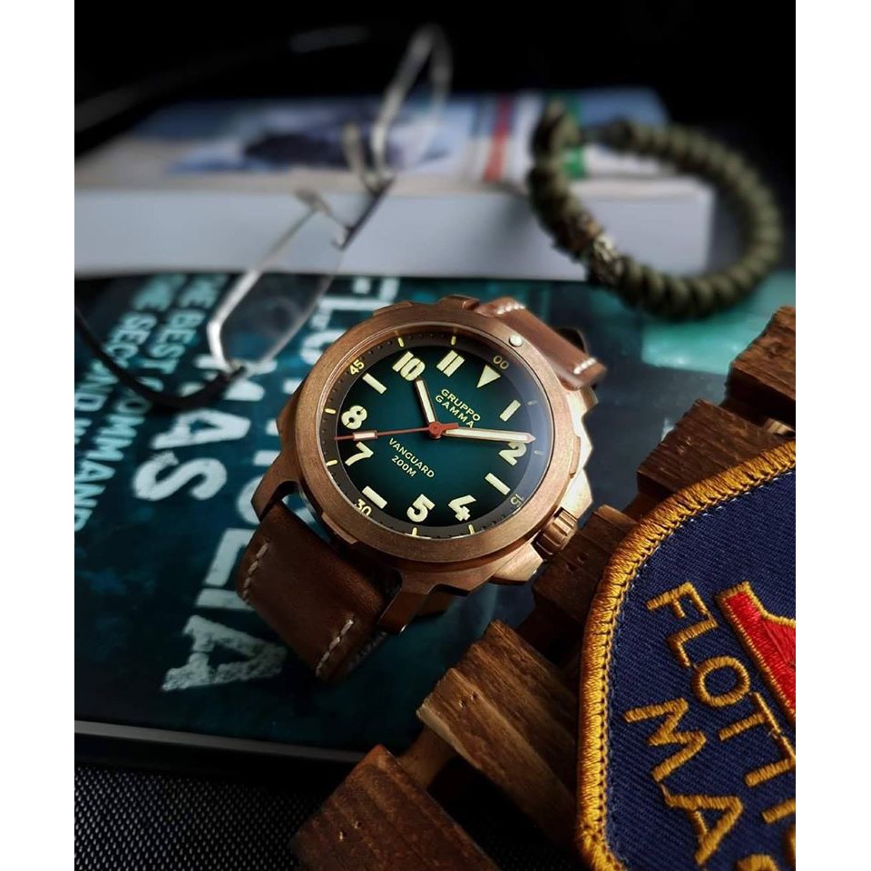 นาฬิกา Gruppo Gamma AN-17 วัสดุ Bronze เครื่องสวิส - Pre-Order นะครับ