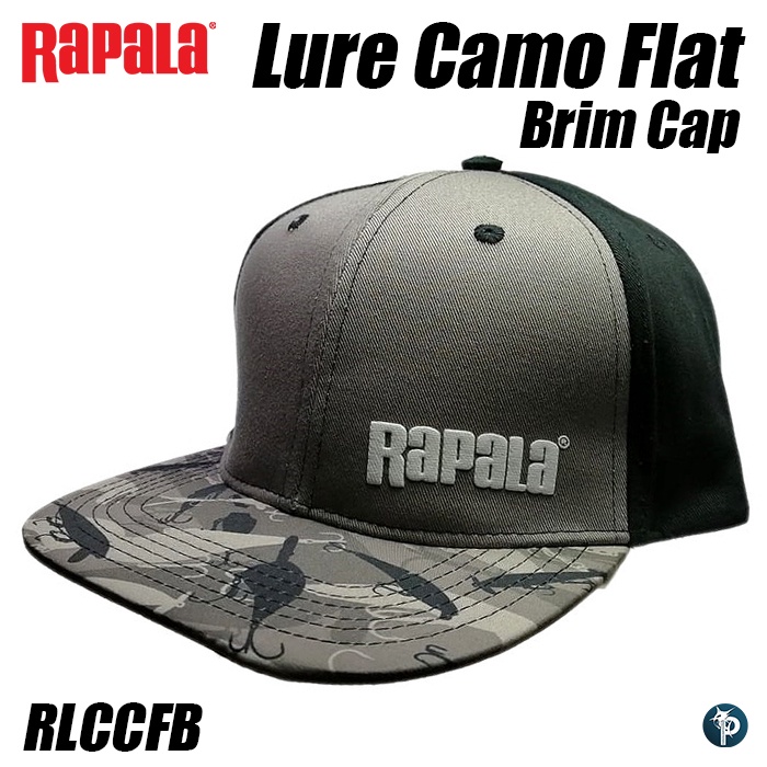 หมวก Rapala Lure Camo Flat Brim Cap รหัส RLCCFB