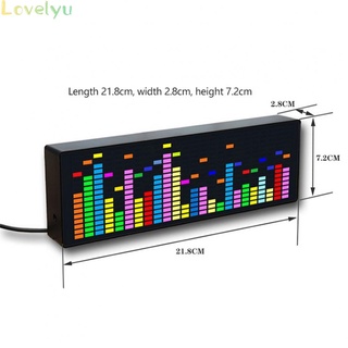 LED Music Audio Spectrum Indicator VU Meter VFD Audio Atmosphere Display Clock(in stock）