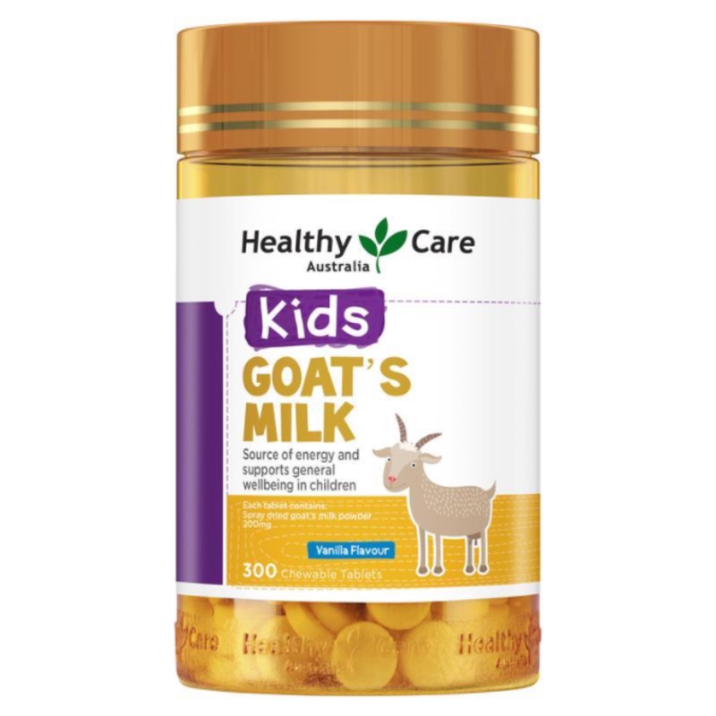 Healthy Care Goat Milk Chocolate 300 Tablets ออสเตรเลีย ดูแลสุขภาพ แท็บเล็ตเคี้ยวนมแพะ