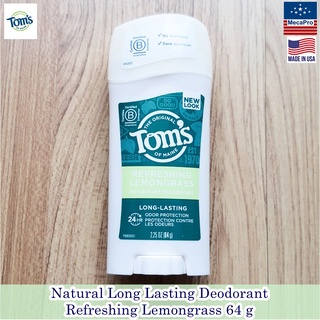 Toms of Maine® Natural Long Lasting Deodorant, Refreshing Lemongrass 64G