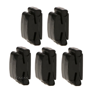 [FENTEER] 5pc Guitar Rubber Headstock Pick Holder Case Plectrum Clip Guitar Parts Accs