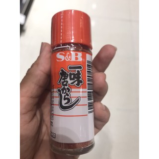 อิชิมิ โทการาชิ พริกแดงป่น ตราเอสแอนบี ICHIMI TOGARASHI S&amp;B BRAND 15 g.