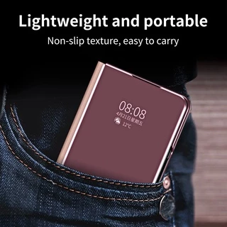 Mirror Clear Case สําหรับ Samsung Galaxy Z Fold8/Fold7/Fold6/5/4/3 Shell Full Protection