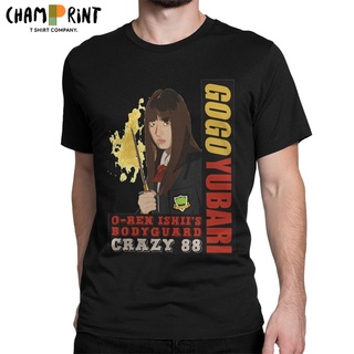 เสื้อยืดแขนสั้น ผ้าฝ้าย พิมพ์ลายอนิเมะ Gogo Yubari Kill Bill สไตล์ญี่ปุ่น สําหรับผู้ชายS-5XL