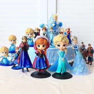 พร้อมส่ง Frozen 1/ Frozen 2 Q Pocket Elsa &amp; Anna ฟิกเกอร์ตุ๊กตา/ ตุ๊กตา/เค้ก/ตกแต่ง/ของขวัญ/ของเล่น/ของขวัญ/ ปาร์ตี้