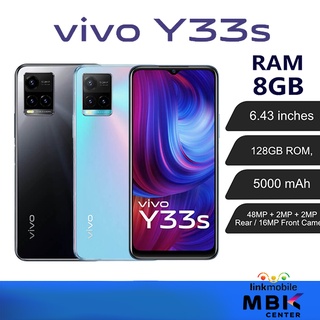 Vivo Y33s 128GB Ram 8GB สินค้าใหม่ รับปะรกันศูนย์วีโว่ทุกสาขา ประกันครบ ปี ใหม่ ไม่แกะ