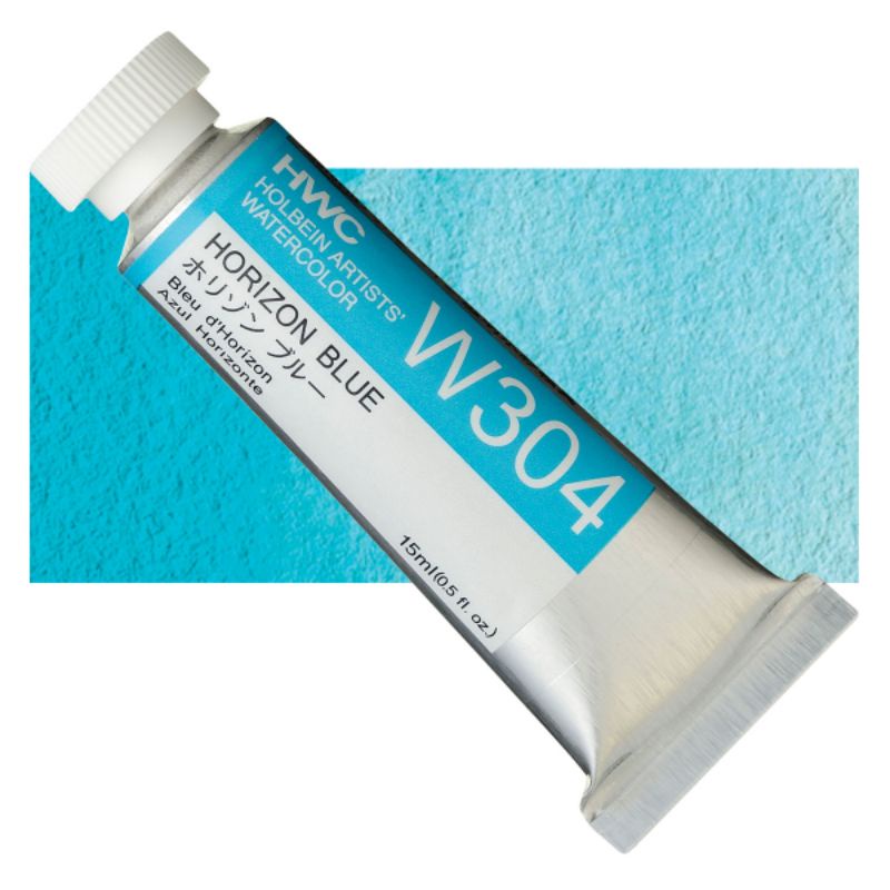 Horizon Blue W104/W304/WW104 SerA 5/15/60ml  สีน้ำโฮลเบน Holbein Japan Artist Watercolor ホルベイン透明水彩絵具