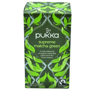 Pukka Supreme Matcha Green 20 Bags 30g พุกกะสุพรีมมัทฉะเขียว 20 ถุง 30 กรัม