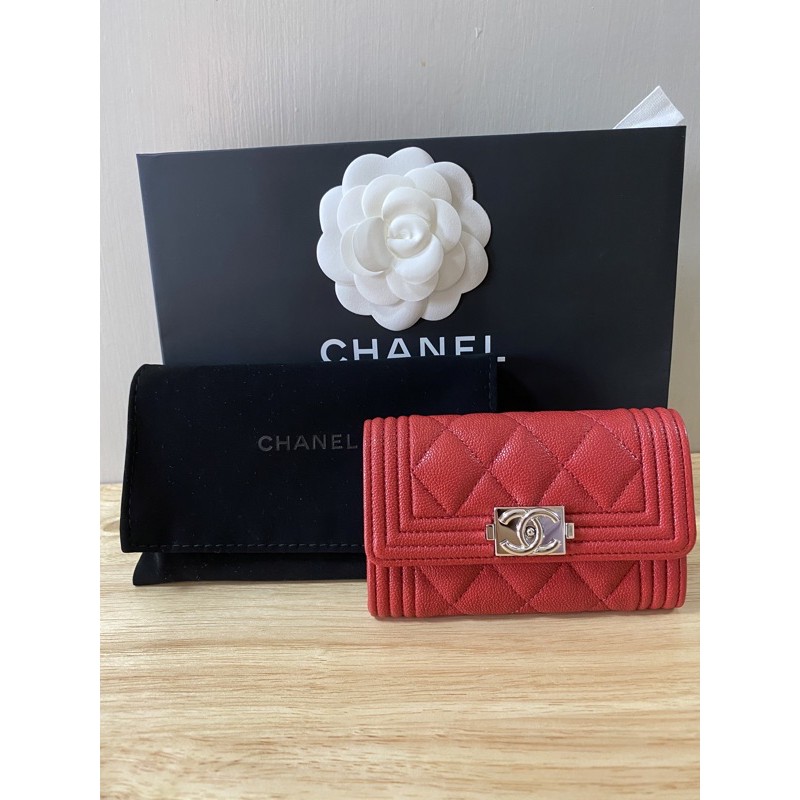 Chanel Boy Cardholder Holo 30 แท้💯