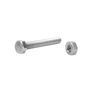 อุปกรณ์ยึดติด สกรูหัวหกเหลี่ยม 1/2"X4" แพ็ก 2 ชิ้น Screws, Nuts &amp; Washers