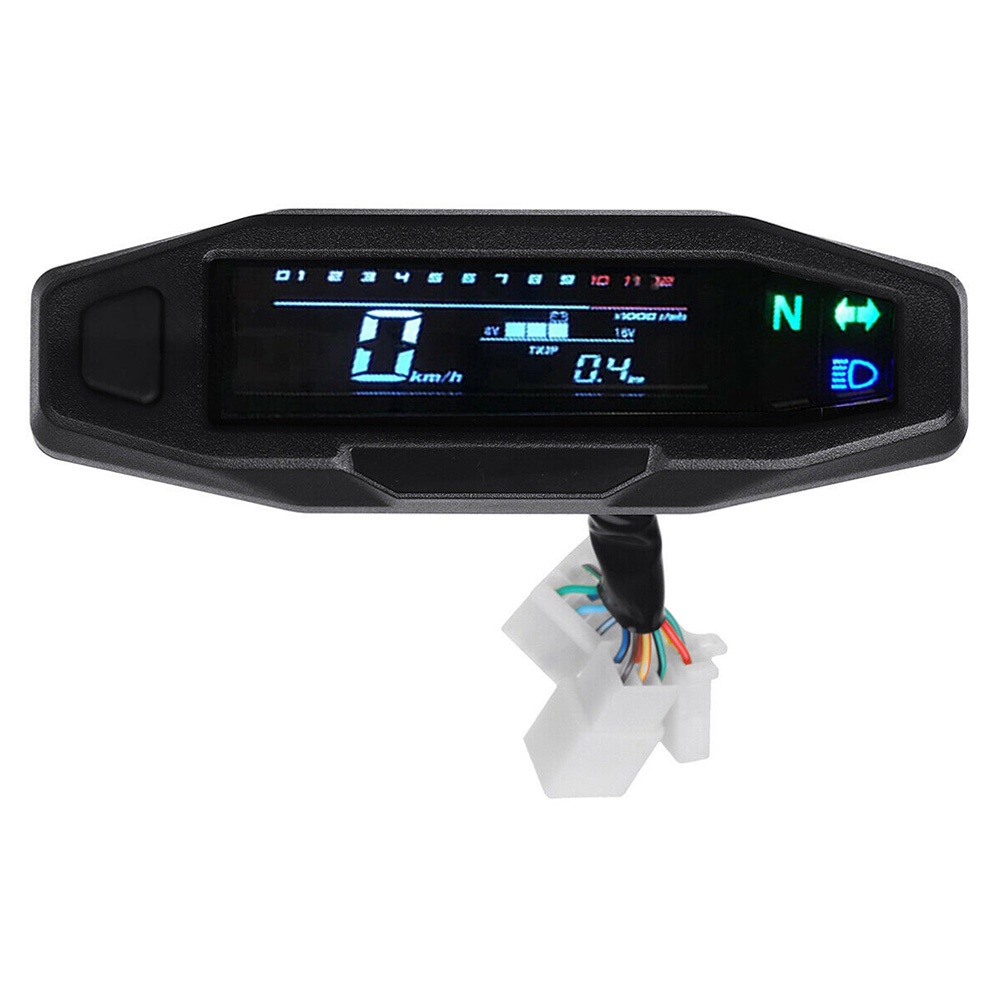 Backlit LCD Motorcycle Speedometer Odometer Tachometer Electric