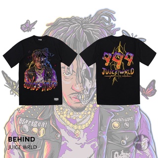 【Hot】BEHIND CLOTHING เสื้อยืดลาย “JUICE WRLD”