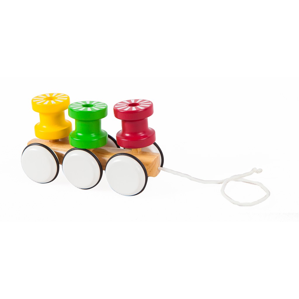 1016รถลากสามสี , ของเล่นไม้, ของเล่นเสริมพัฒนาการ, ของเล่นเด็กอนุบาล, สื่อการสอนเด็กอนุบาล