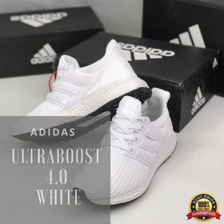 ۩▥[คลังสินค้าพร้อม] Kasut Adidas Running Ultraboost 4.0 White For Men Women - รองเท้าผ้าใบ - รองเท้า - ผ้าใบ - วิ่งจ๊อกก