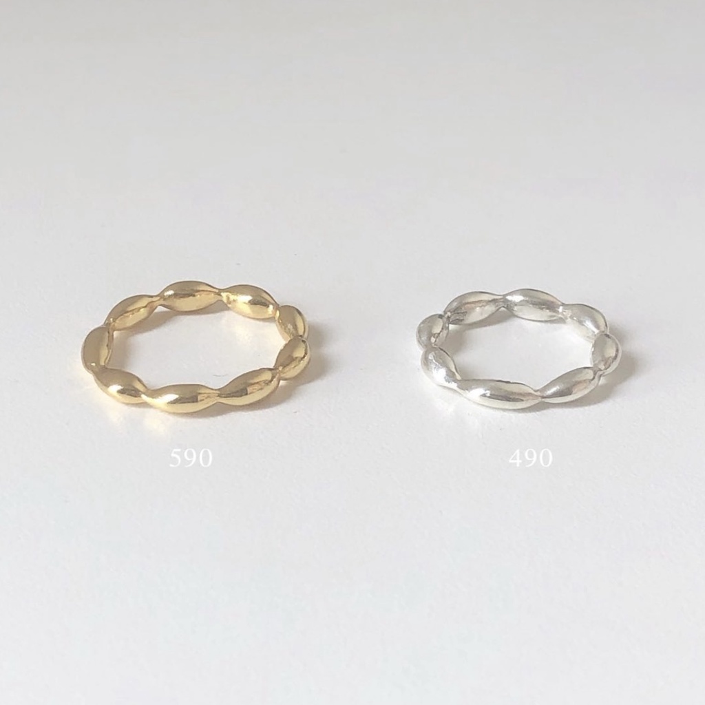 Winterwinter Jewelry Silver925 : เครื่องประดับเงินแท้ แหวนเงินแท้ แหวนเกาหลี แหวนทรงไส้กรอก