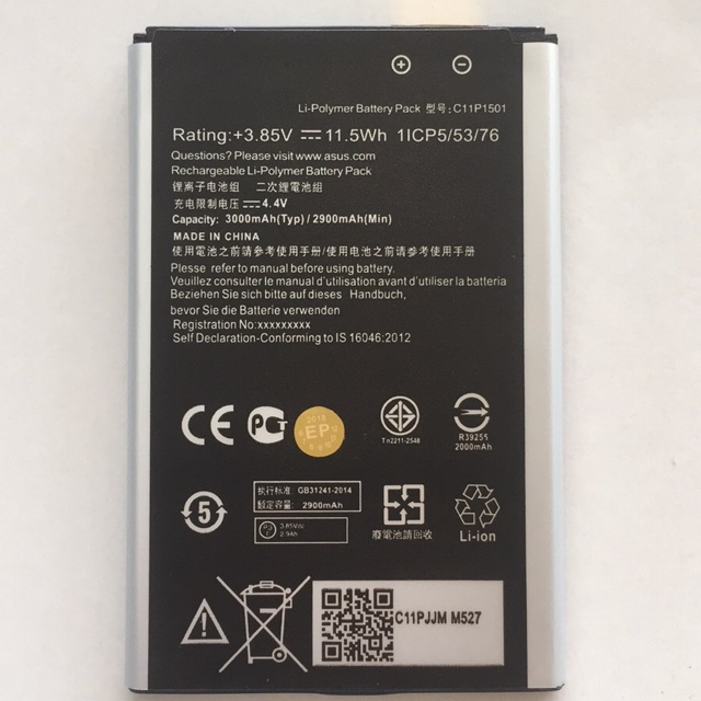 แบตเตอรี่ Asus ZE601KL,ZD550KL,ZD551KL,Z00UD,Z00LD(C11P1501) Or.