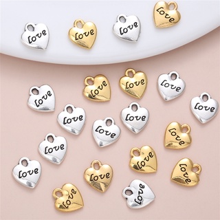 จี้สร้อยคอ รูปหัวใจ สไตล์วินเทจ สําหรับทําเครื่องประดับ DIY …