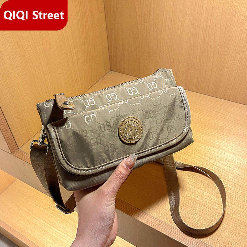 [สต็อกจริง] กระเป๋าใส่เหรียญโทรศัพท์มือถือกระเป๋าสะพายผ้าอ๊อกซ์ฟอร์ดไนลอนกันน้ําหลายช่อง