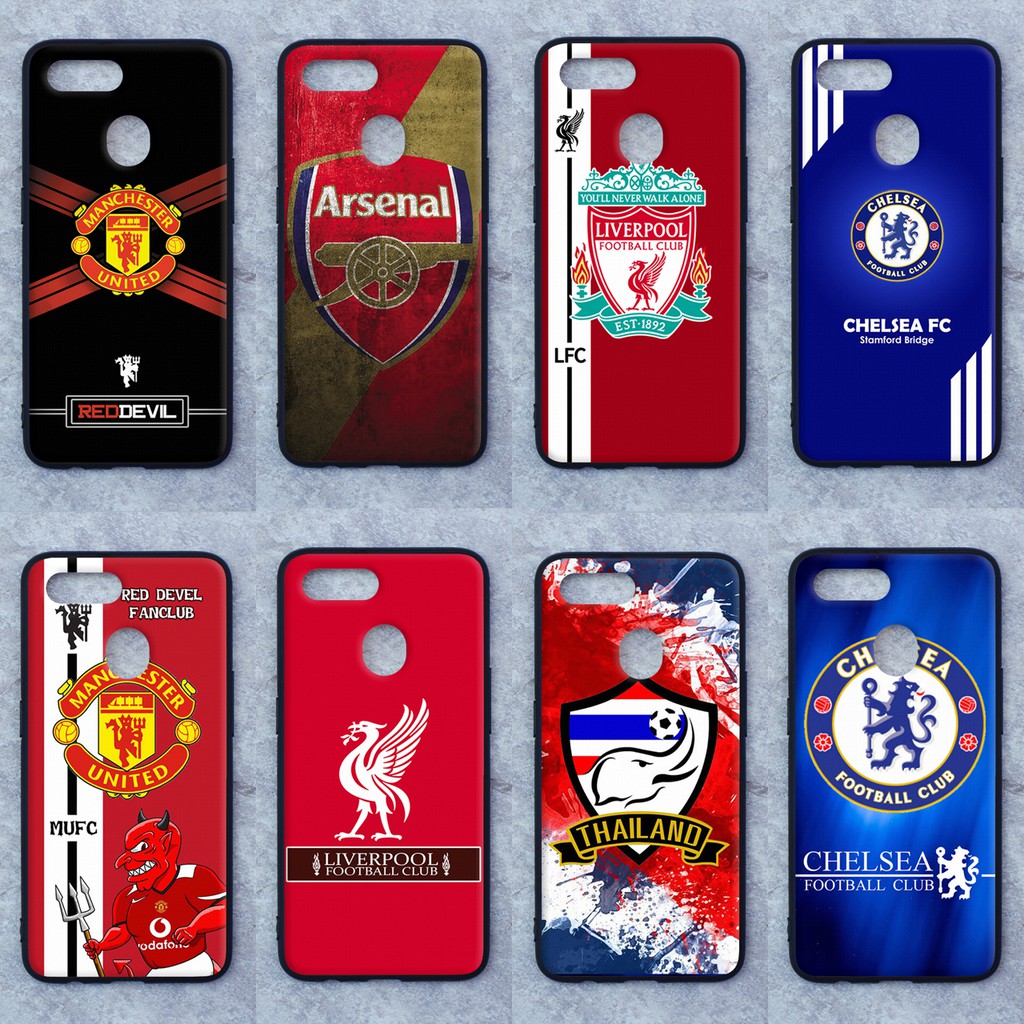 เคส Oppo A7 / A5s / A12 / F9 / F9 pro ใช้เคสเดียวกัน ลายทีมฟุตบอล ขอบนิ่มหลังแข็ง เคสมือถือ เคสโทรศัพท์ Case