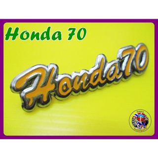 โลโก้บังลมสีเหลือง Honda C70 Legshield Front Cover "Yellow" Emblem