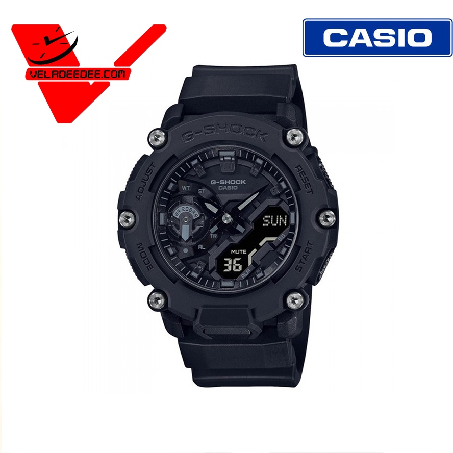 นาฬิกา CASIO G-SHOCK GA-2200BB-1A (ประกันศูนย์เซ็นทรัล 1ปี) นาฬิกาข้อมือผู้ชาย สายเรซิ่น รุ่น GA-220