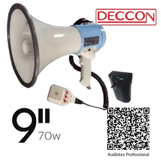 โทรโข่งรุ่น MG-3008B DECCON รายละเอียดสินค้า&gt; พร้อมไมโครโฟน USB, SD CARD, AUX IN, ไซเรน, อัดเสียง&gt; แบตเตอรี่ลิเที่ยม