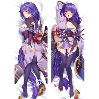 พร้อมส่ง ปลอกหมอนอิงสองด้าน พิมพ์ลายอนิเมะ Raiden Shogun Dakimakura Kawaii Otaku ขนาด 150x50 ซม.