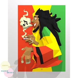 โมเดลแฮนด์เมด รูป Marley Bob Marley Marley DIY สําหรับแขวนตกแต่งผนัง