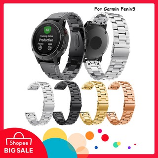 สายนาฬิกาข้อมือสแตนเลส 22 มมสําหรับ garmin fenix 5