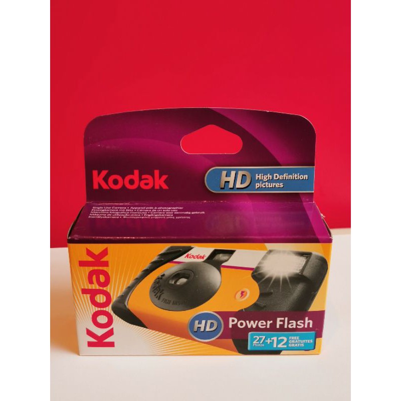 กล้อง​ Single-use Camera ยี่ห้อ​ Kodak​ Power​ Flash 27+12ภาพ​ มีแฟลช