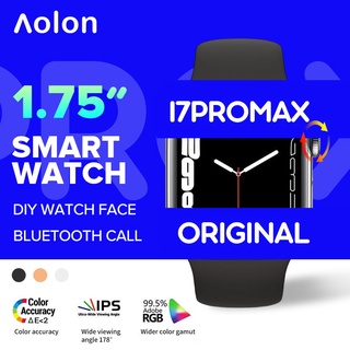 Aolon I7PROMAX สมาร์ทวอทช์ วัดอัตราการเต้นหัวใจ ความดันโลหิต 1.71 นิ้ว