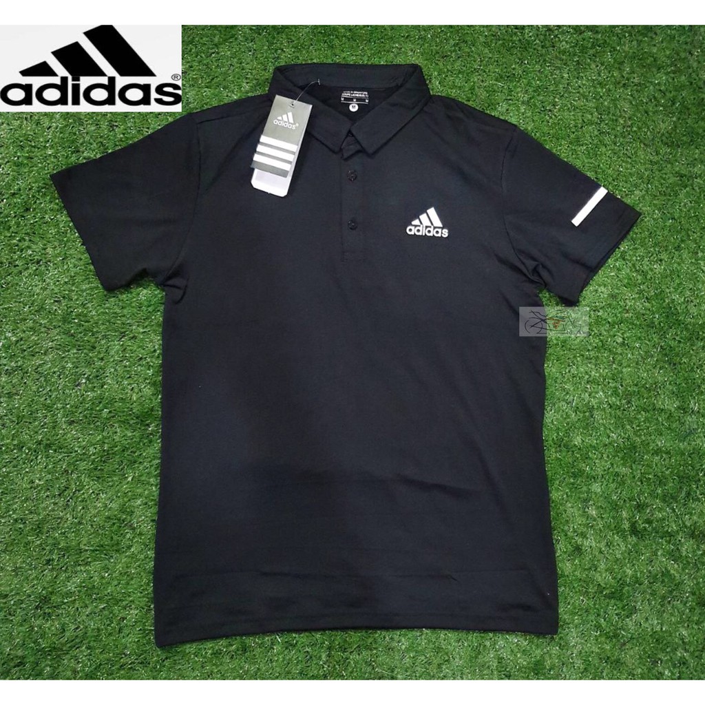 เสื้อโปโลคอปกแขนสั้น ผ้ายืด(Adi 45)เสื้อคอปกผ้ายืดชายหญิง สวมใส่สบาย