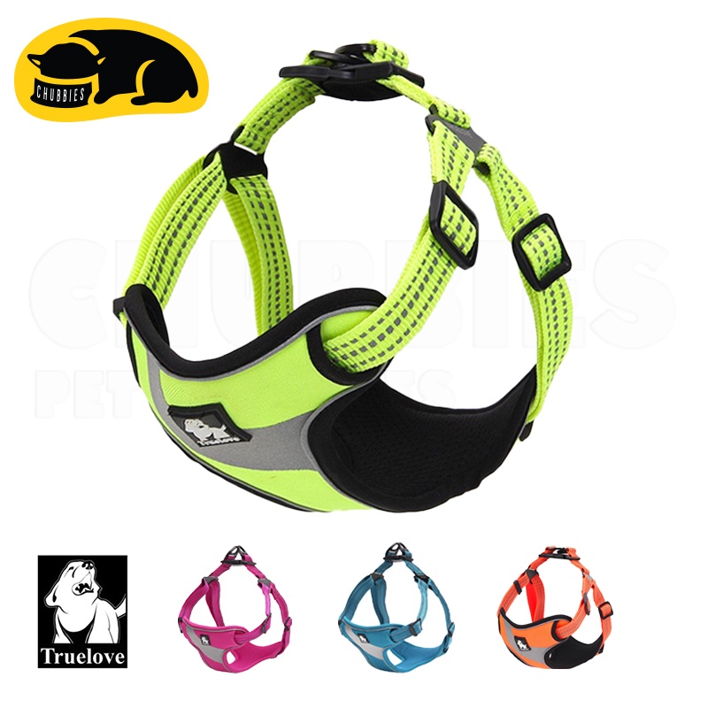 💖ลดล้างสต๊อก SALE💖C126 TRUELOVE TH Pet Harness Reflector ปลอกคอรัดอกสุนัขสะท้อนแสง ป้องกันอันตรายจากการกระชาก