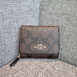 COACH F41302 SMALL TRIFOLD WALLET IN SIGNATURE CANVAS