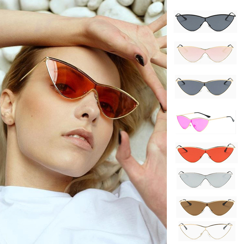 แว่นตากันแดดกรอบโลหะมัลติฟังก์ชั่นเทรนด์ cats Eye สไตล์ยุโรปและอเมริกา