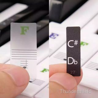 สติ๊กเกอร์เปียโน piano stickers 88 keys