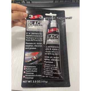 กาวดำ (BLACK RTV) กาวปะเก็นสีดำ BLACK RTV HI-TEMP SILICONE 100 กรัม