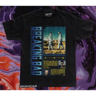 เสื้ เสื้อยืด โอเวอร์ไซซ์ พิมพ์ลาย Breaking Bad Heisenberg Walter Jesse Pinkman แฟชั่นสตรีท สีขาวS-5XL