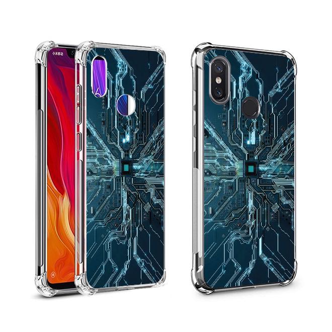 เคส สำหรับ Xiaomi Mi 8 Digital Series 3D Anti-Shock Protection TPU Case [DG002]