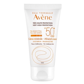 Avene Sun care ครีมแร่ธาตุป้องกันสูงมาก SPF50 +/PA++++ 50 มล. บํารุงผิวหน้า เกาหลี k beauty S