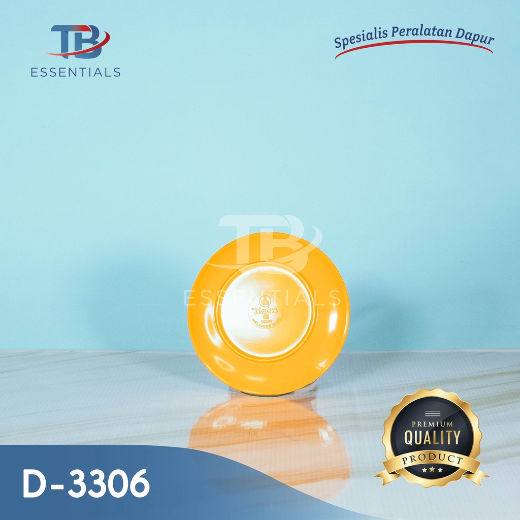 TB ESSENTIALS - D-3306 (6INC) UNICA PLAIN PLATE / PLAIN PLATE / MELAMIN DINNER PLATE