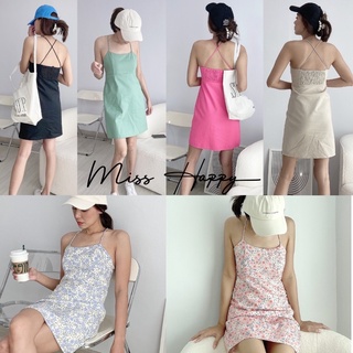 Renny Mini Dress เดรสสั้น ผ้าลินิน (โค้ด MISSHAPR1 ลด 45.ขั้นต่ำ 300) (โค้ด MISSHAPR2 ลด 65.ขั้นต่ำ 500.)