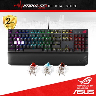 คีย์บอร์ดเล่นเกม ASUS ROG Strix XA04 X802 Strix Scope NX Deluxe RGB มีสาย NX พร้อมที่พักข้อมือ และ X802 TKL