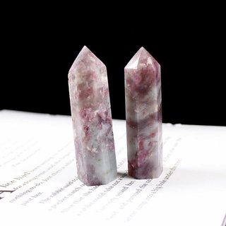 Natural Pink Tourmaline Tower Quartz Crystal Point Wand Specimen Reiki Healing ☆whywellvipMall