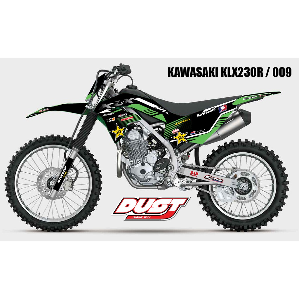 สติ๊กเกอร์ KLX 230R KAWASAKIทั้งคัน Graphic kit สติ๊กเกอร์เคลือบเงา สุด