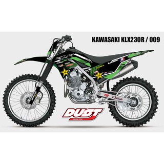 สติ๊กเกอร์วิบาก KAWASAKI KLX 230R ทั้งคัน Graphic kit สติ๊กเกอร์เคลือบเงา สุด