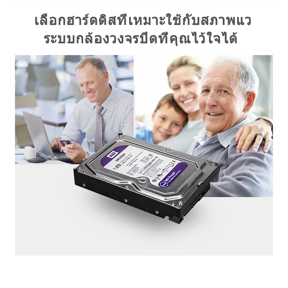 EYEVISION Premium HDD LVISION hard disk (ฮาร์ดดิสก์)​ 1TB 2TB 3TB 4TB 6TB 8TB internal CCTV สินค้ารีเฟอร์บิช ฮาร์ดดิสก์ กล้องวงจรปิด ใช้แทน WD purple SEAGATE SKYHAWK