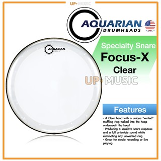 🥁หนังกลอง Focus-X Clear by Aquarian USA💯