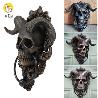 Wijx Horned God Skull สติ๊กเกอร์สําหรับแขวนตกแต่งประตูหน้าประตูบ้าน